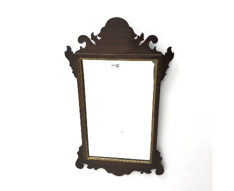 Chippendale style wall mirror, W41cm, H71cm - Condition Report 