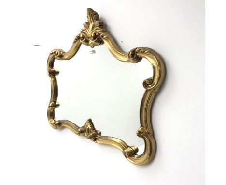 Rococo style wall mirror, W82cm, H72cm  - Condition Report 