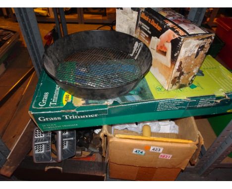 Selection of tools including cordless fixtures and fittings security light axe etc