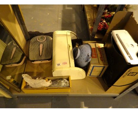 Kenwood cheffette bathroom scales mirror enamel bread bin cutlery etc