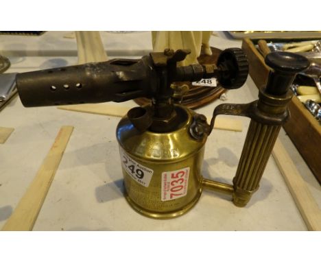 Original Sievert brass blow lamp