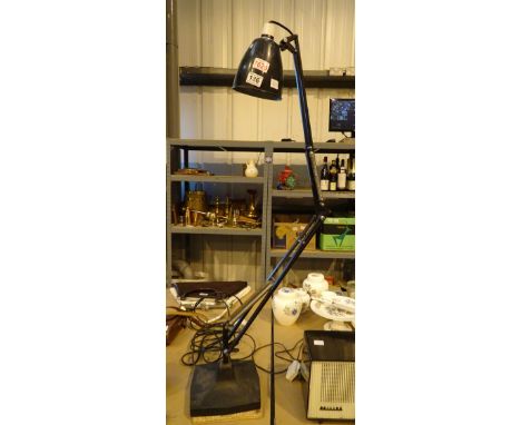 Large Herbert Terry anglepoise desk lamp black