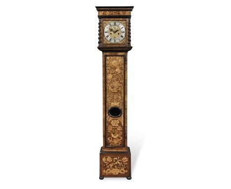 A late 17th century walnut and inlaid longcase clock with 10.25inch dial.Charles Gretton, Fleet Street, LondonThe rising hood