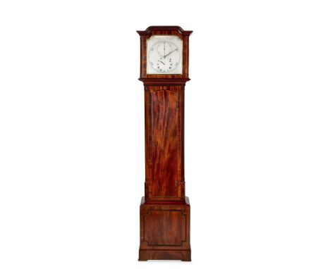 A FINE AND RARE EARLY 19TH CENTURY MAHOGANY EIGHT DAY DURATION FLOORSTANDING REGULATORReid and Auld, EdinburghThe case of ver