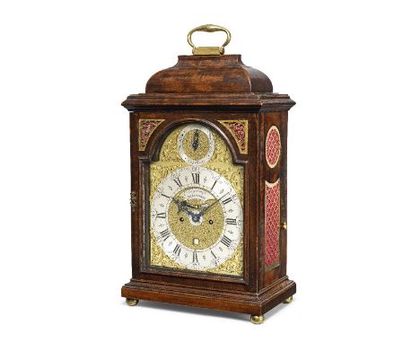 A good late 18th century Dutch fruitwood table clock with alarm and Dutch-striking systemC Engerings, DordrechtThe fruitwood 