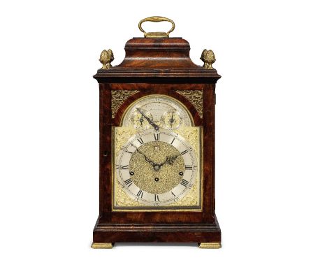 A good late 18th century mahogany six-tune musical table clock playing on ten bells and hammersBolton &amp; Fothergill, Birmi
