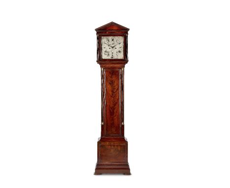 A rare late 18th century architectural mahogany longcase clockVulliamy, London, number 213. The case with architectural trian