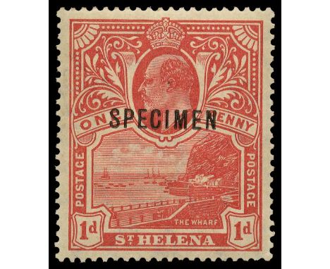 1911 KEVII 1d red 'Wharf' (type 14), the unissued stamp, printed in error as a result of a misunderstanding between the Colon