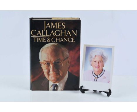 A signed first edition Time and Change by James Callaghan, with personal dedication to Betty Boothroyd