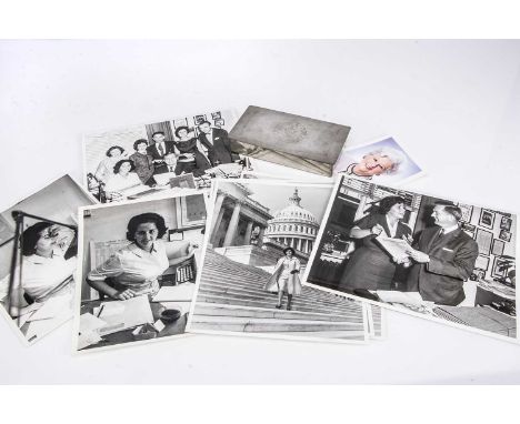 A collection of early photographs of Miss Betty Boothroyd in America circa 1961, her on the steps of the U.S Capital, at her 