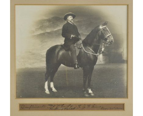 *Cody (William Frederick "Buffalo Bill", 1846-1917). Signed studio portrait of William F. "Buffalo Bill" Cody, circa 1904,  g