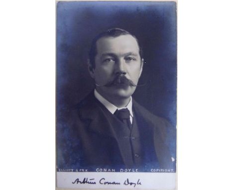 *Doyle (Arthur Conan, 1859-1930). A signed photographic print, circa 1887, by Elliott & Fry, signed to lower blank margin "Ar