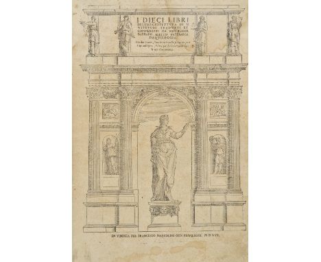 Vitruvius Pollio (Marcus). I Dieci Libri della'Architettura di M. Vitruvio tradutti et commentati da Monsignor Barbaro, Venic