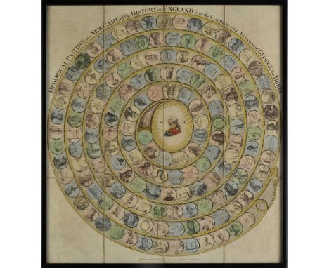 *Child's Board Game. Harris (John, and Wallis, John, publishers), Historical Pastime or a New Game of the History of England 