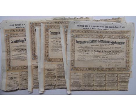 *Bonds & Share Certificates. A group of approximately 1200 certificates, cica 1910-1970,  including pre-printed decorative ce