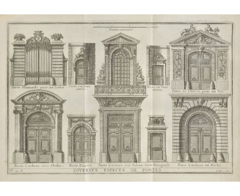 D'Aviler (Augustin-Charles). Cours d'Architecture qui comprend les Ordres de Vignole, avec des Commentaires, les figures & de