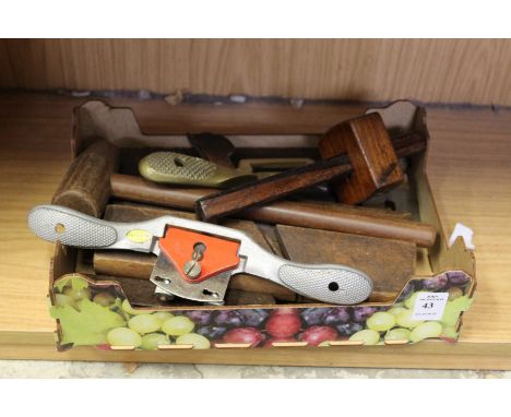 A small box of woodworking tools.