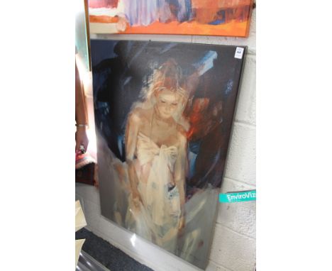 Christine Comyn "Back Stage" limited edition colour print on canvas.