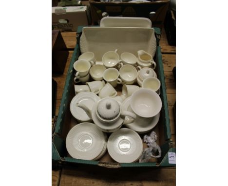 A quantity of Wedgwood Etruria china to include coffee pot, numerous cups and saucers etc.