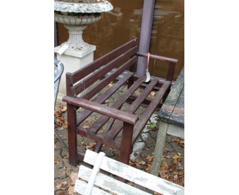 A garden bench.