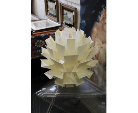 An artichoke light shade.