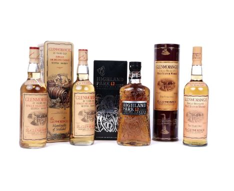 Four bottles of whisky, comprising of: a Highland Park Viking Honour Single Malt Scotch Whisky, 12 years old, with original c
