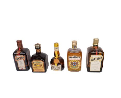A collection of liqueurs, comprising of: Grand Marnier Liqvor Cordon Jaune, 0.3 litres, 40%; The Gentle Dram - Royal Scottish