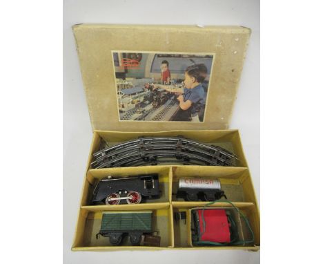 Boxed Jaya 0 gauge tin plate model train set 