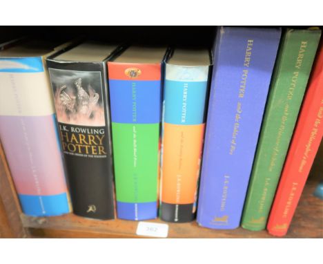 J.K. Rowling, quantity of various Harry Potter hardback books, including First Edition ' The Order of the Phoenix ' 