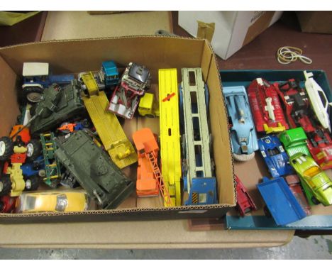 Quantity of various diecast metal model vehicles including Corgi, Matchbox and Dinky 