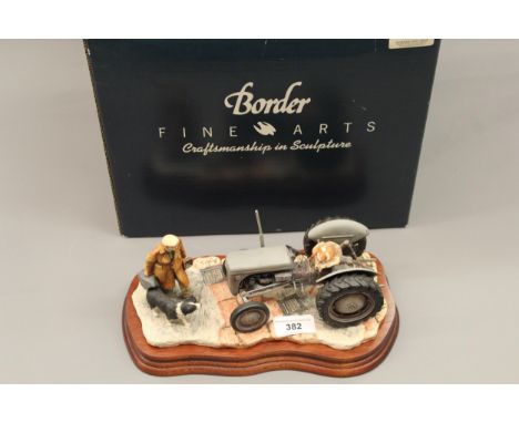 Border Fine Arts James Herriot series, model titled ' An Early Start ', No. JH91, farmer with tractor, signed Ayres, with mah