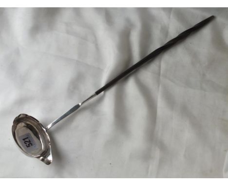 Georgian toddy ladle with whale bone twisted handle  