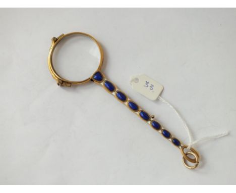 Antique enamel decorated Pince-nez     