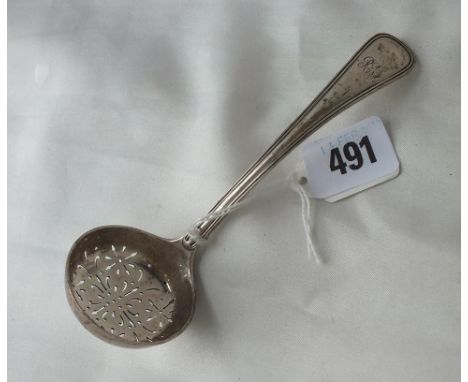 OE thread sifter ladle, Lon 1911 by Goldsmiths 56g.   