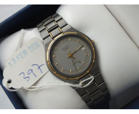 Gents boxed Rotary wrist watch with date aperture   