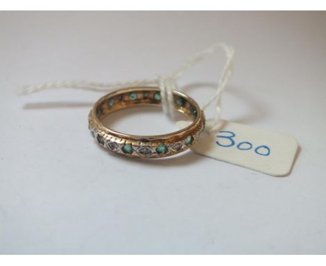 9ct eternity ring approx size K     