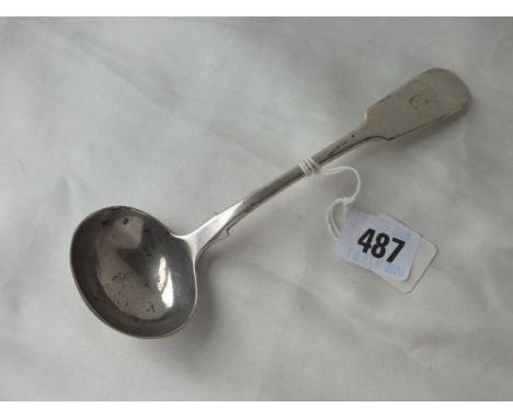 Victorian fiddle pattern sauce ladle, Lon 1888 by CB 67g.  