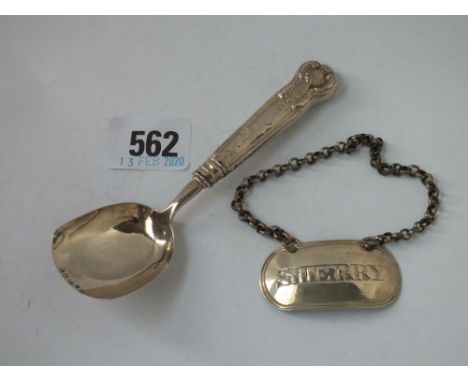 Georgian bottle ticket for sherry, Lon 1831, also another   