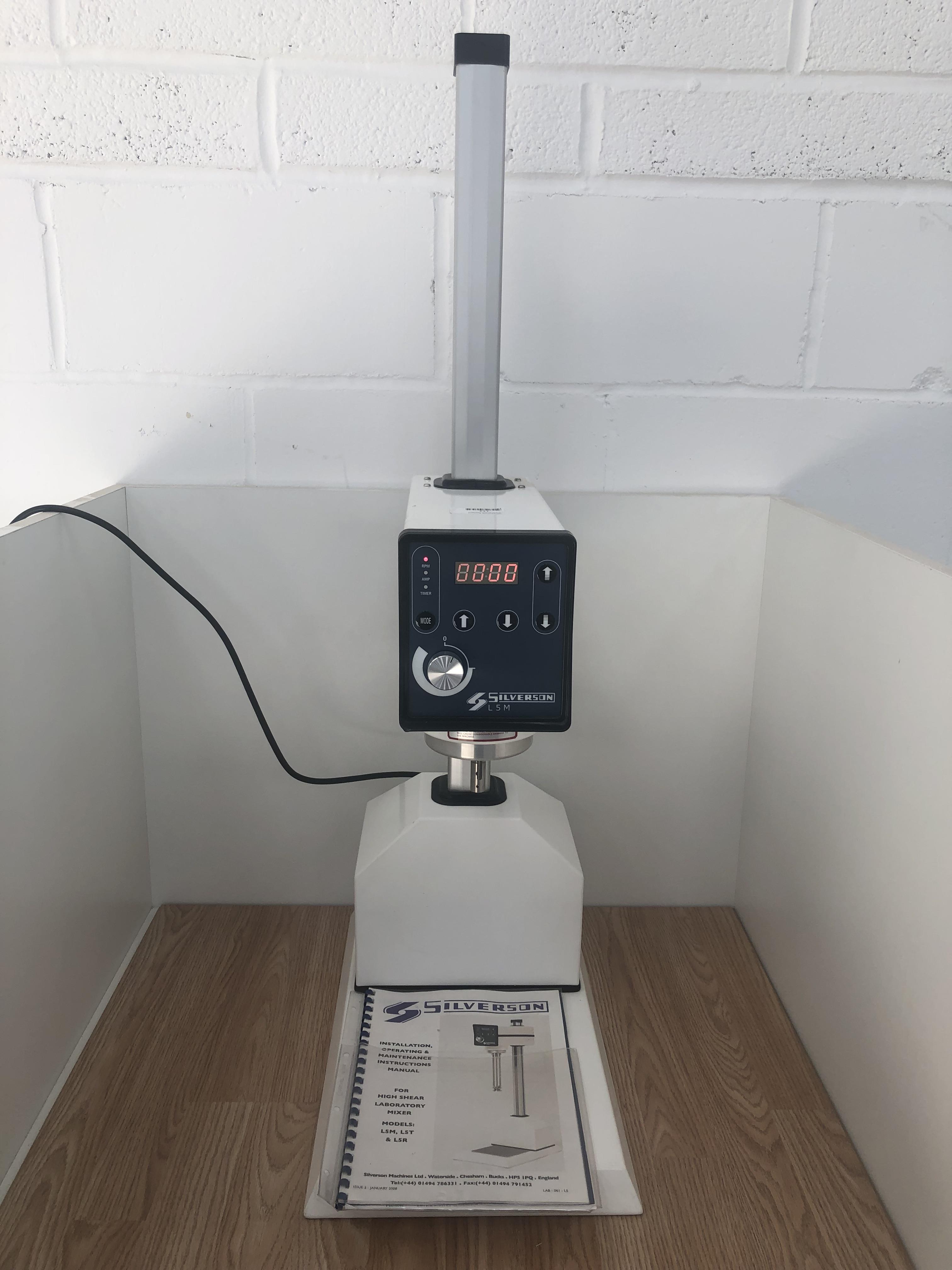 Silverson High Shear Laboratory Mixer with Instruction Manual Model