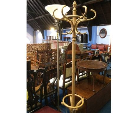 Modern lamp and coat stand