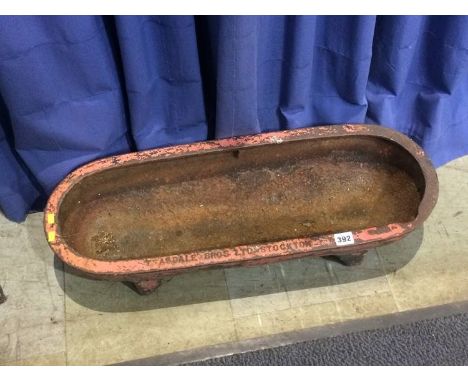 Teasdale Bros. Ltd Stockton cast feeding trough