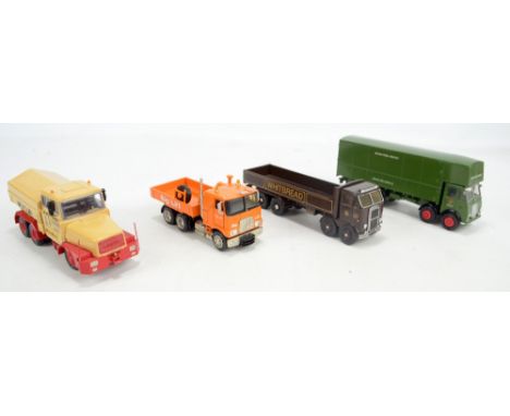 SMITH AUTO MODELS (probably); four good quality model haulage vehicles comprising beige/red Faun truck with 'Viktor Baumann' 