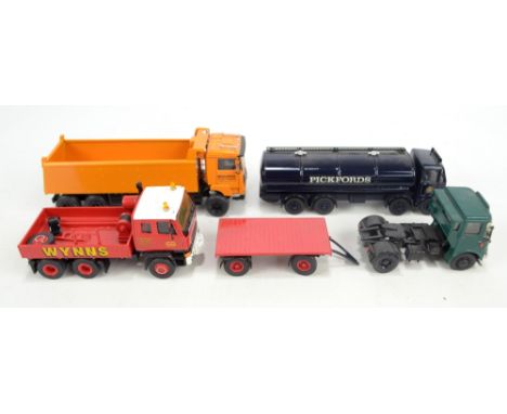 SMITH AUTO MODELS (probably); four good quality model haulage vehicles comprising Terberg in orange with 'Mourik Groot Ammers