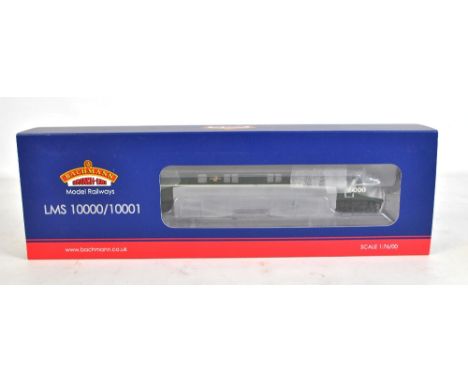 BACHMANN BRANCH-LINE; a 00 gauge 31-996 LMS 10000 BR green with Eggshell Blue Waistband diesel-electric locomotive, boxed.  C