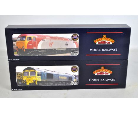 BACHMANN BRANCH-LINE; two 00 gauge diesel locomotives, 32-726 Class 66 66610 Freightliner and 32-751 Class 57/0 57301 'Scot T