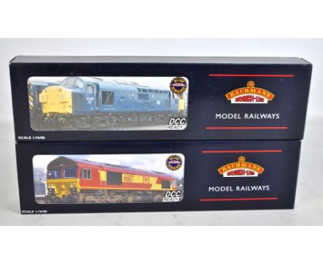 BACHMANN BRANCH-LINE; two 00 gauge diesel locomotives, 32-730 Class 66 66200 Railway Heritage Committee EWS and 32-778 Class 