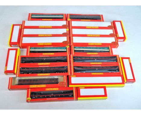 HORNBY; a group of 00 gauge rolling stock including R4084 Midland Mainline MkIII Open Second, R4085 Midland Mainline MkIII Fi