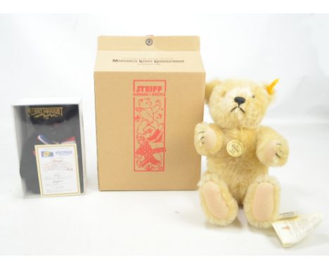 STEIFF; a modern button-in-ear 1951 Classic Original TeddyBär in golden mohair with tags and a Merrythought 'Hope' special ed