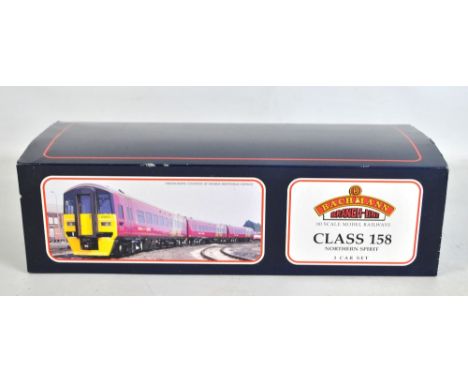 BACHMANN BRANCH-LINE; a 00 gauge 31-513 Class 158 three car 'Northern Spirit' set, boxed. CONDITION REPORT: Box worn.