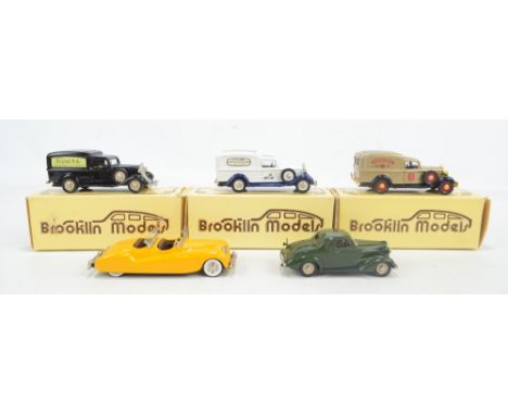 BROOKLIN MODELS; three BRK 16 Dodge Vans in gold, white and black liveries with 'Speelgoed Otten', 'Nytto Nött' and 'Sears' d